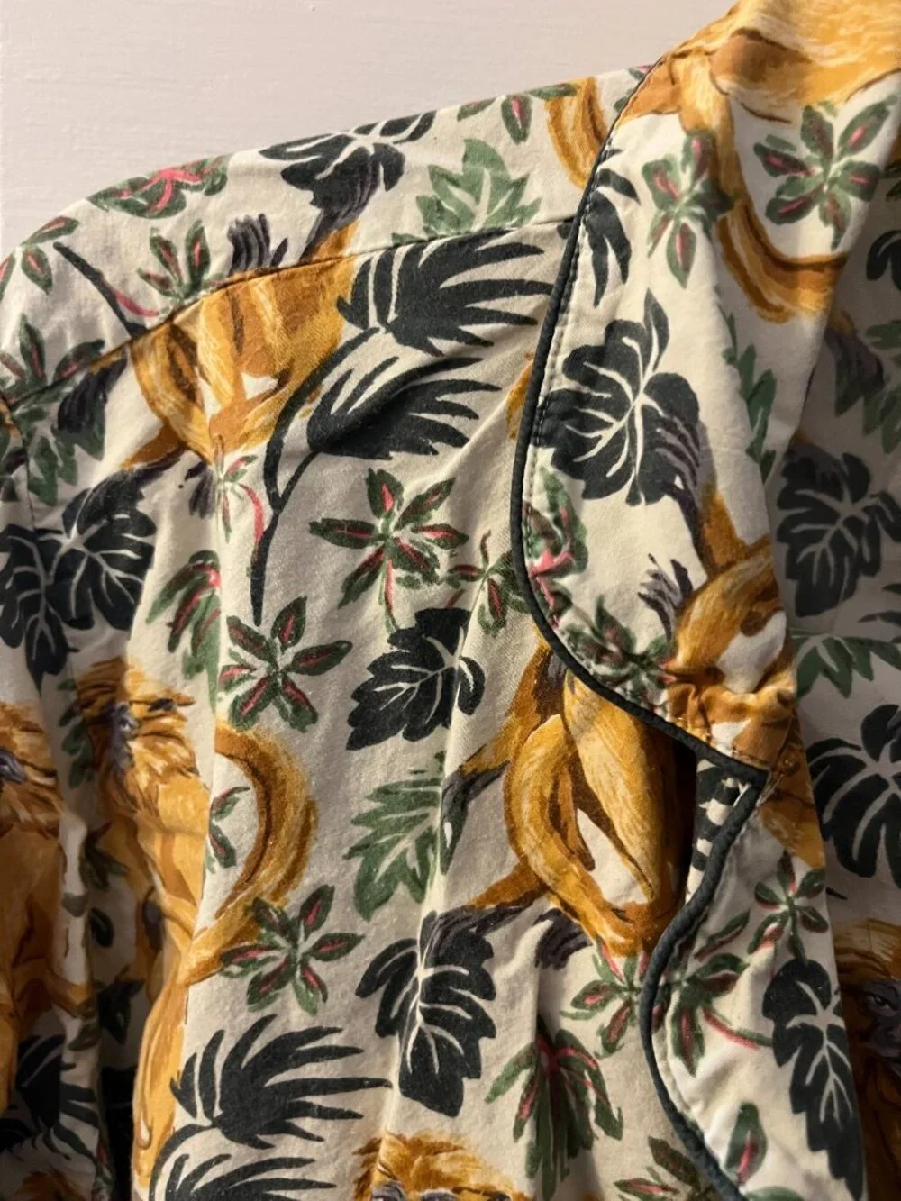 Printfresh Monkey Pajama Set – Women's Large | Organic Cotton